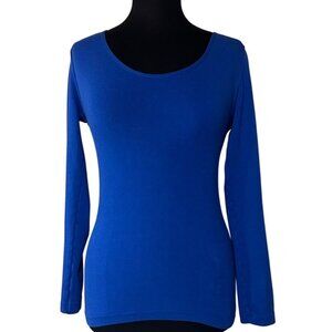 SOHO Girls Blue Long-Sleeve Shirt Viscose Polyester Blend Girl's Size L/XL